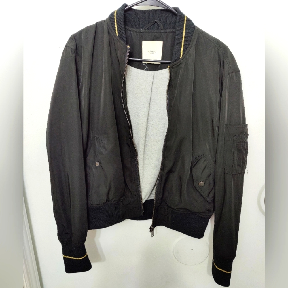 Mango bomber jacket black size M